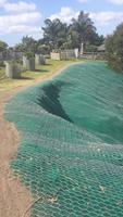 Completed Erosion Matting And Rockfall Mesh System With Anchors